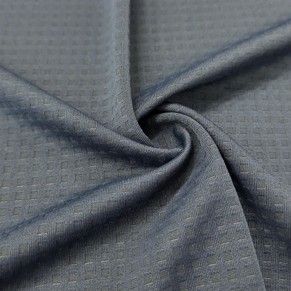 Nylon Spandex Windowpane Check Fabric factory